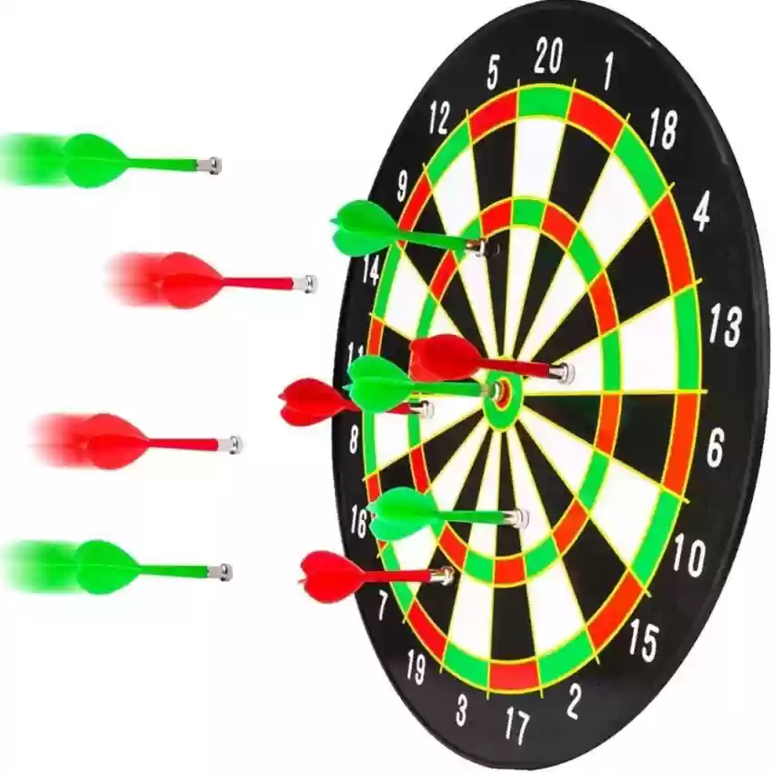 thumbnail image 2 of Magnetic Dart Board Game Set - 17 Inch, Safe For Kids & Adults, Easy Install, For Home, Office, Man Cave 2 of 14